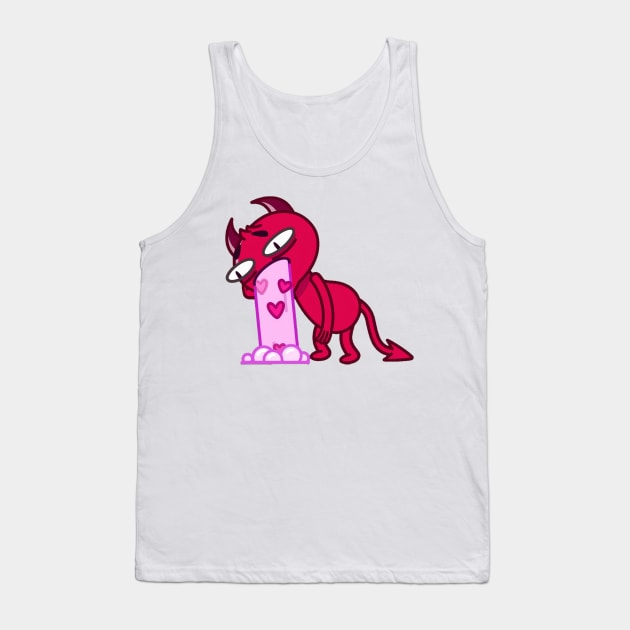 The Red Devil vomits love Tank Top by ManimeXP